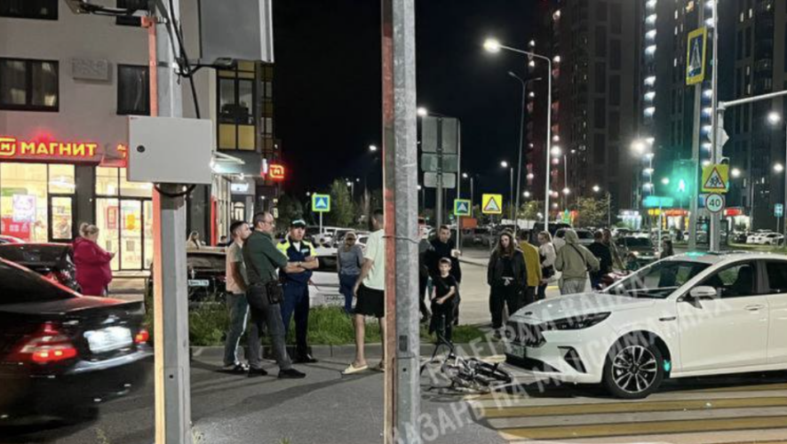 Водитель на иномарке сбил ребенка-велосипедиста на пешеходном переходе в Казани