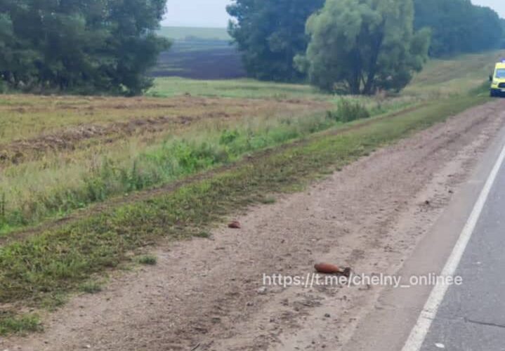 На трассе под Челнами нашли снаряд