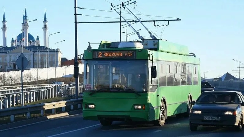 В это воскресенье в Казани троллейбус №2 начнет курсировать позже обычного