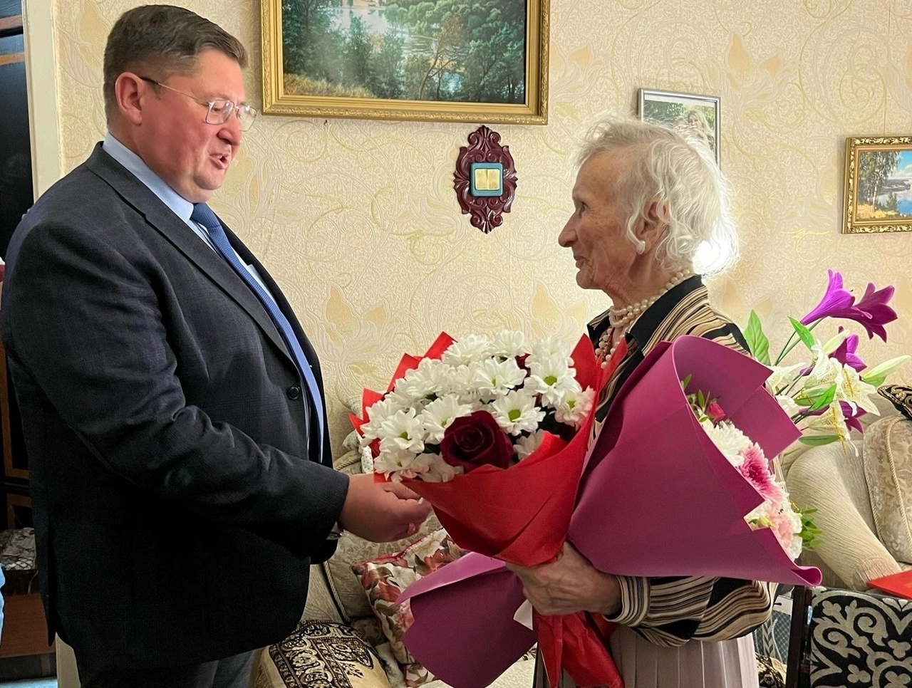 Ветеран Великой Отечественной войны отметила 95-летний юбилей